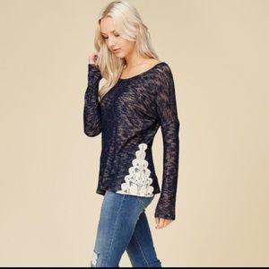 PAPERMOON ROSIE CROSS BACK TRIM SIDES TOP